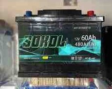 Akkumulyator Sokol 60Ah