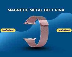 Maqnit metal çəhrayı kəmər