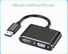 USB to VGA HDMİ adapter