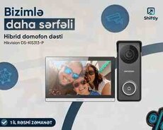 Hibrid domofon dəsti Hikvision DS-KIS313-P