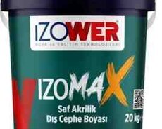 İzomax saf akrilik xarici fasad boyası 10kg