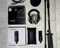 Audio-Technica AT2020, Arturia Minifuse 1, DT770