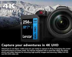 Yaddaş kartı Lexar 256GB High-Performance 800x PRO UHS-I SDXC Memory Card (BLUE Series)