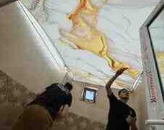 3D işıqkeçirən dartma tavan