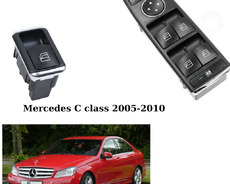 Mercedes C class 2005-2012 üçün şüşə qaldıran knopka blok s