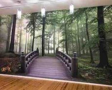 3D UV print divar kağızı