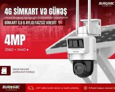 Hikvision günəş panelli kamera DS-2DE2C400IWG-K, 4G, C05S10