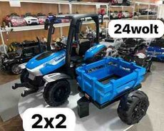 Uşaq elektrik traktoru BLT 206C 24V Mavi