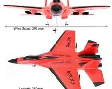 Pultlu təyyarə SU-35 fx820 (Qırmızı) 057T22