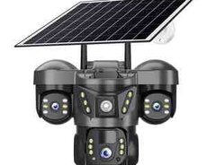 4G Tam simsiz Solar PTZ360 4 kamera 12MP, 4K+64GB