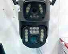 Simsiz 4G sim kartlı ptz 2 kamera 360 8mp, 4K