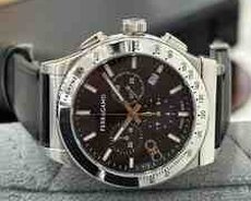 Salvatore Ferragamo 1927 Chrono Black Watch For Me qol saatı