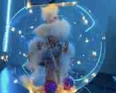 İşıqlı şəffaf balon