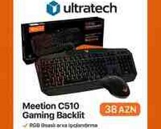 Meetion C510 RGB backlit klaviatura + siçan (gaming combo)