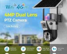 4G Sim kartlı Solar 360 FHD kamera 12MP, 4K+64GB