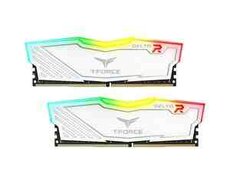 T-Force DELTA RGB 32GB (2X16GB) DDR4-3600 MHz CL18 UDIMM-White