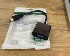 HDMI to VGA Çevirici | kompüterdən monitora və ya proyektora görüntü keçidi | Full HD