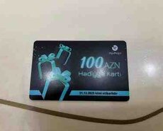 100 manatlıq hədiyyə kartı