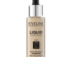 Tonal krem Eveline Cosmetics Liquid Control HD Çalar 040 Warm Beige 32 ml