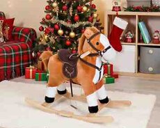 Səsli yellənən at