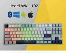 Mexaniki klaviatura JEDEL WKL-102 Blue Wi-Fi, Bluetooth, USB