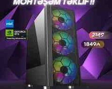 Oyunçu kompüteri i5-14400F, RTX 5060, SSD 1TB, RAM 16GB