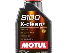 Motul 8100 X-Clean+ 5W30 1Lt mühərrik yağı