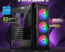 Oyunçu kompüteri Core i5-12400F, RTX 5060, SSD 500GB, RAM 16GB 3200MHZ