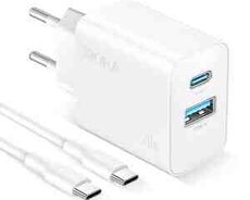 1 HORA Fast Charger 20W Dual + Type C GAR162 White