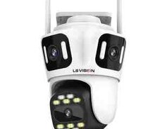 Simsiz Wifi ptz 3 kamera 360 8mp, 4K +64GB