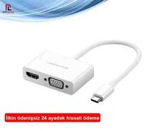 30843 UGREEN USB Type C to HDMI + VGA Converter (White) MM123