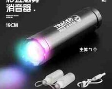 AİRSOFT silahlar üçün işıqlı və tüstülü səsboğucu dəmir versiya 184T148