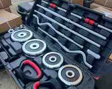 Qantel, ştanq və çəki daşı dəsti