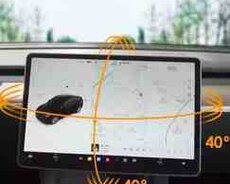 Tesla 360 dərəcə dönən ekran stendi