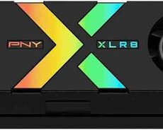 PNY XLR8 Gaming Epic-X RGB 1TB PCIe Gen5 x4 NVMe M.2 SSD UP to11500 ,  8500 MB, s with RGB Dual Fan