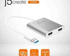 USB 3.0 to 2x HDMI 4K konvertor