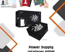 Power Supply 1stplayer 600W Black (PS-600FK)