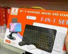 Simsiz klaviatura Jeqang JB-987 3in1