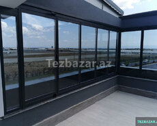 Qatlanır cam balkon