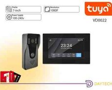 7 düymlük ekranlı Tuya ağıllı video qapı telefonu (video domofon)