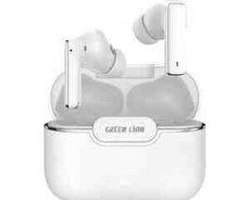 Green Lion River Plus True Wireless Earbuds white