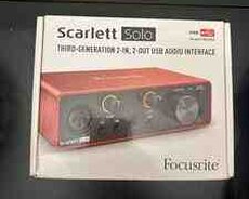 Scarlett Solo 3rd gen səs kartı