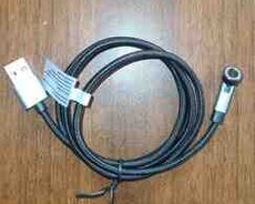Maqnit USB kabel ,tayp C və mikro başlıq