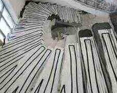 Pilləkən üçün isti döşəmə