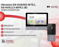 Video domofon dəsti Hikvision DSKV6113WPE1(B) + DSKH8350WTE1