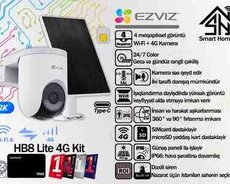 Müşahidə kamerası Ezviz günəş panelli 4G HB8 Lite 4G Kit