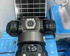 Simsiz 4G sim kartlı solar ptz 4 kamera 360 8mp, 4K