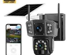 4G Tam simsiz Solar PTZ360 2 kamera 12MP, 4K+64GB