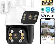 Tam simsiz PTZ360 2 kamera 12MP, 4K+64gb