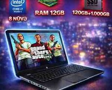 HP 173 Mat ekranlı, i7-8nüvəli, 12GB Ram, SSD+HDD-1.000